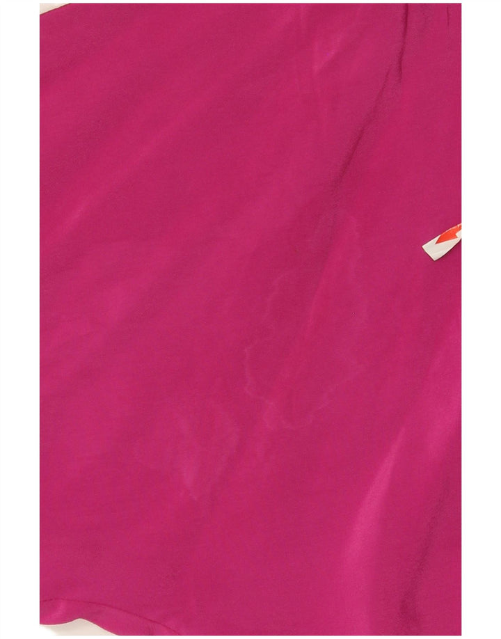 Franco Ziche Womens Oversized Blouse Top UK 8 Small  Pink Acetate