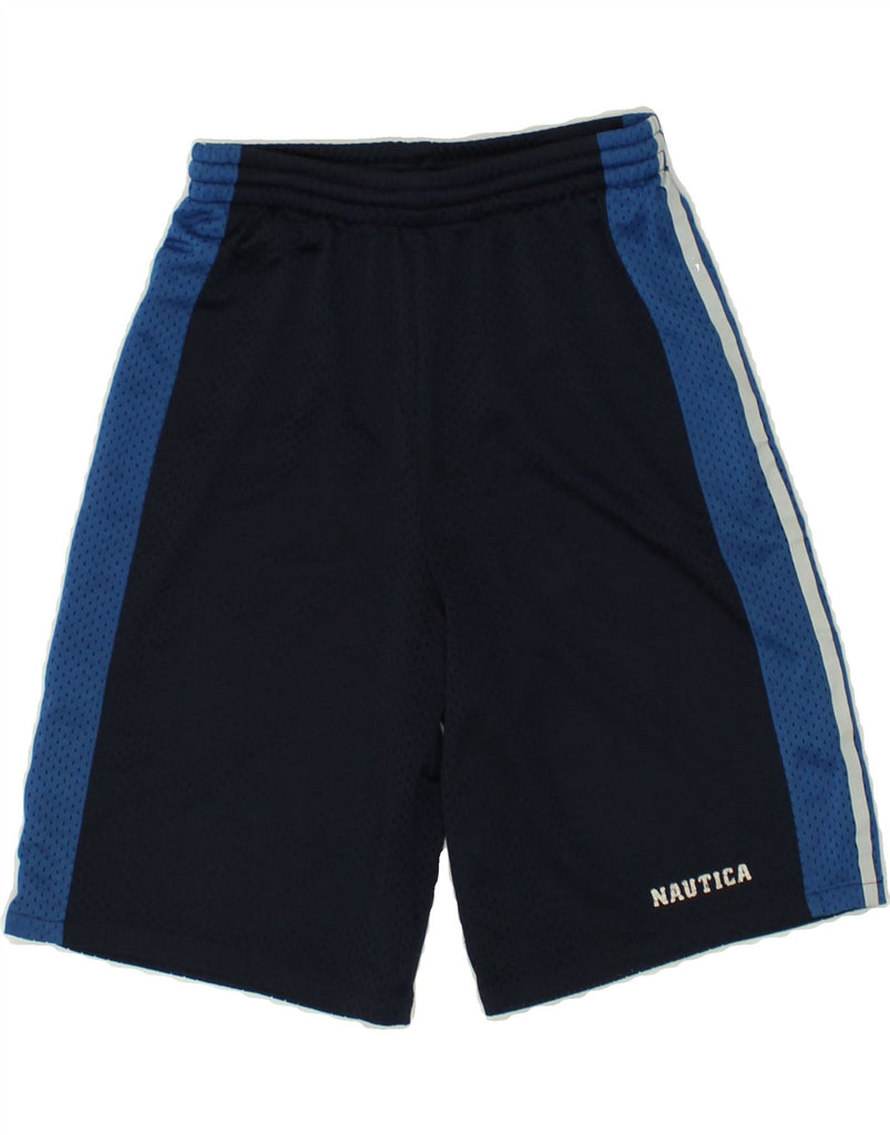 NAUTICA Boys Sport Shorts 8-9 Years Small Navy Blue Polyester | Vintage Nautica | Thrift | Second-Hand Nautica | Used Clothing | Messina Hembry 