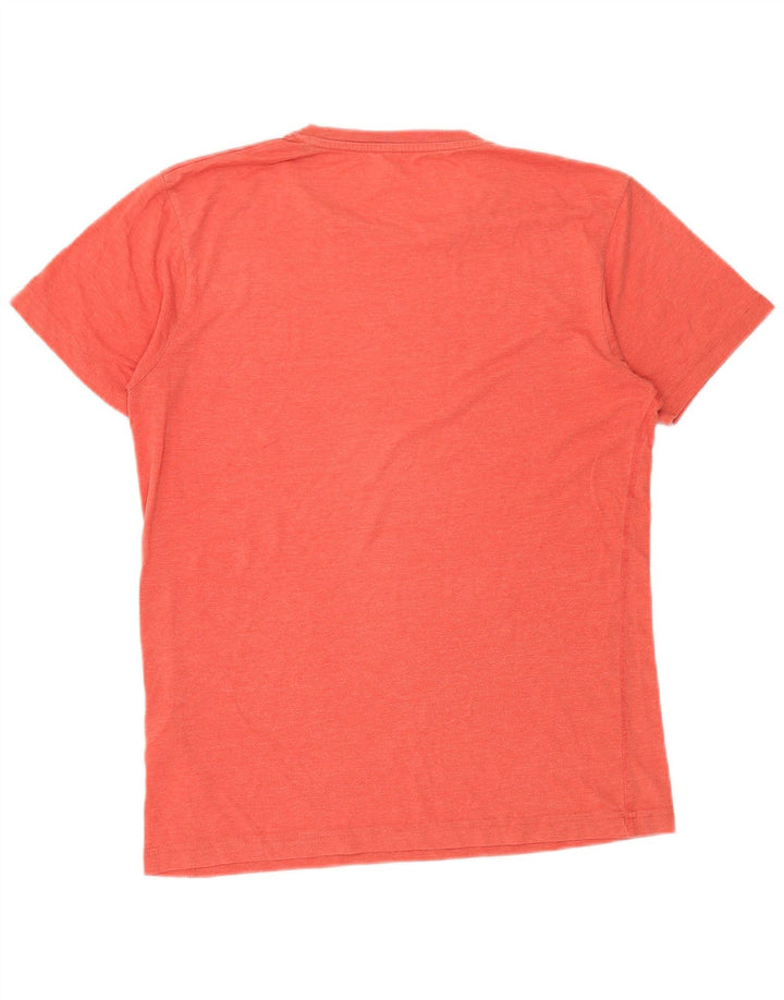 JACK & JONES Mens Graphic T-Shirt Top Large Red Cotton