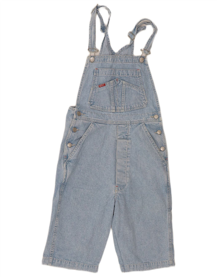 Rifle Womens Dungarees Denim Shorts W26 Small  Blue Cotton