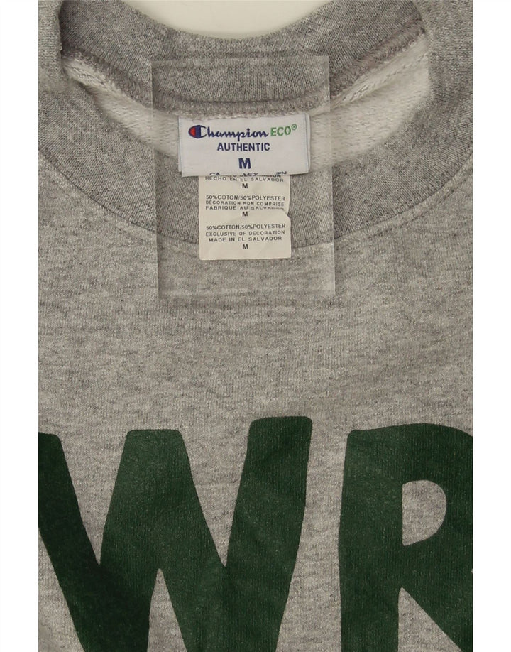 CHAMPION Mens Graphic Sweatshirt Jumper Medium Grey Cotton Vintage Champion and Second-Hand Champion from Messina Hembry 