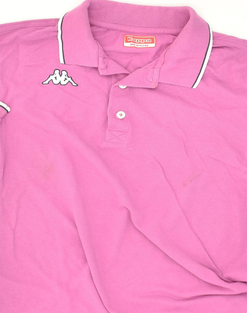 KAPPA Mens Polo Shirt Medium Pink Cotton | Vintage Kappa | Thrift | Second-Hand Kappa | Used Clothing | Messina Hembry 