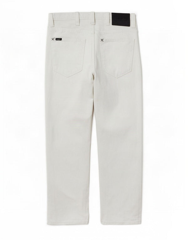 Lee Womens Zed Straight Jeans W31 L30 White Cotton
