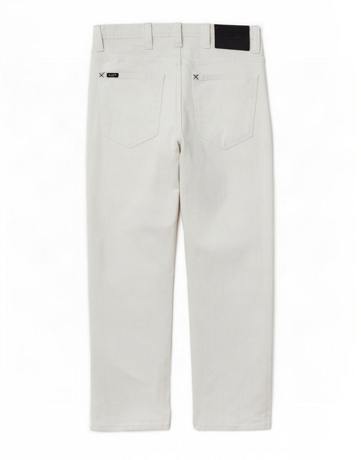 Lee Womens Zed Straight Jeans W31 L30 White Cotton