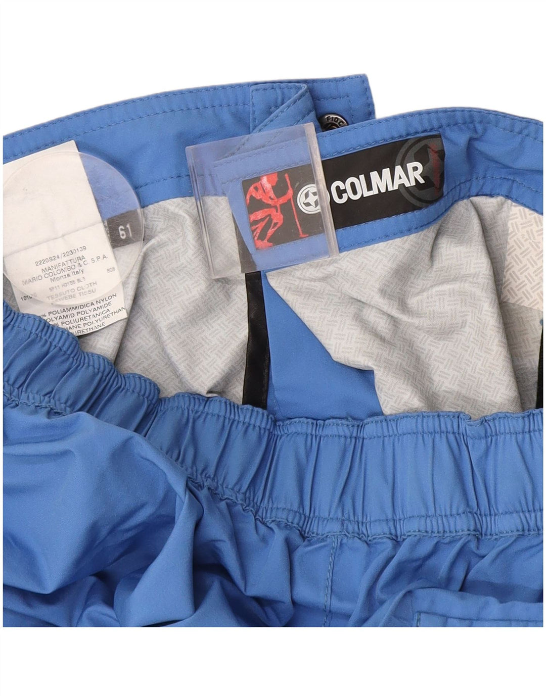Colmar Mens Straight Waterproof Trousers W36 L31 Blue Polyamide