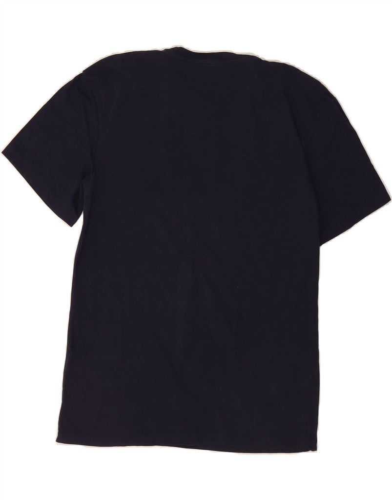 JACK & JONES Mens Graphic T-Shirt Top Medium Navy Blue Cotton Vintage Jack & Jones and Second-Hand Jack & Jones from Messina Hembry 