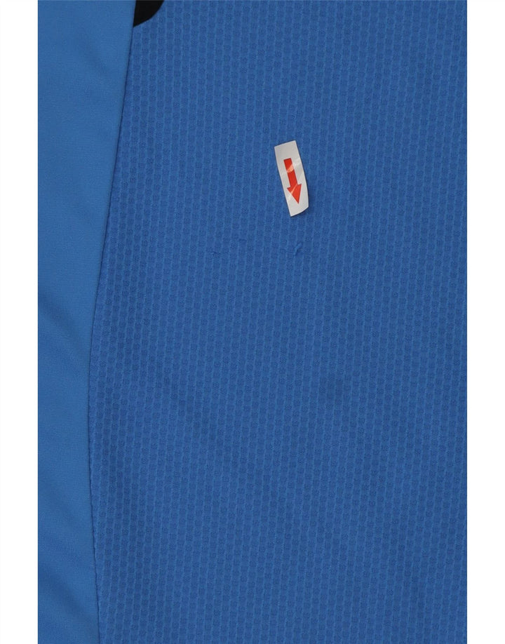 Adidas Mens Climacool T-Shirt Top Large Blue Colourblock Polyester