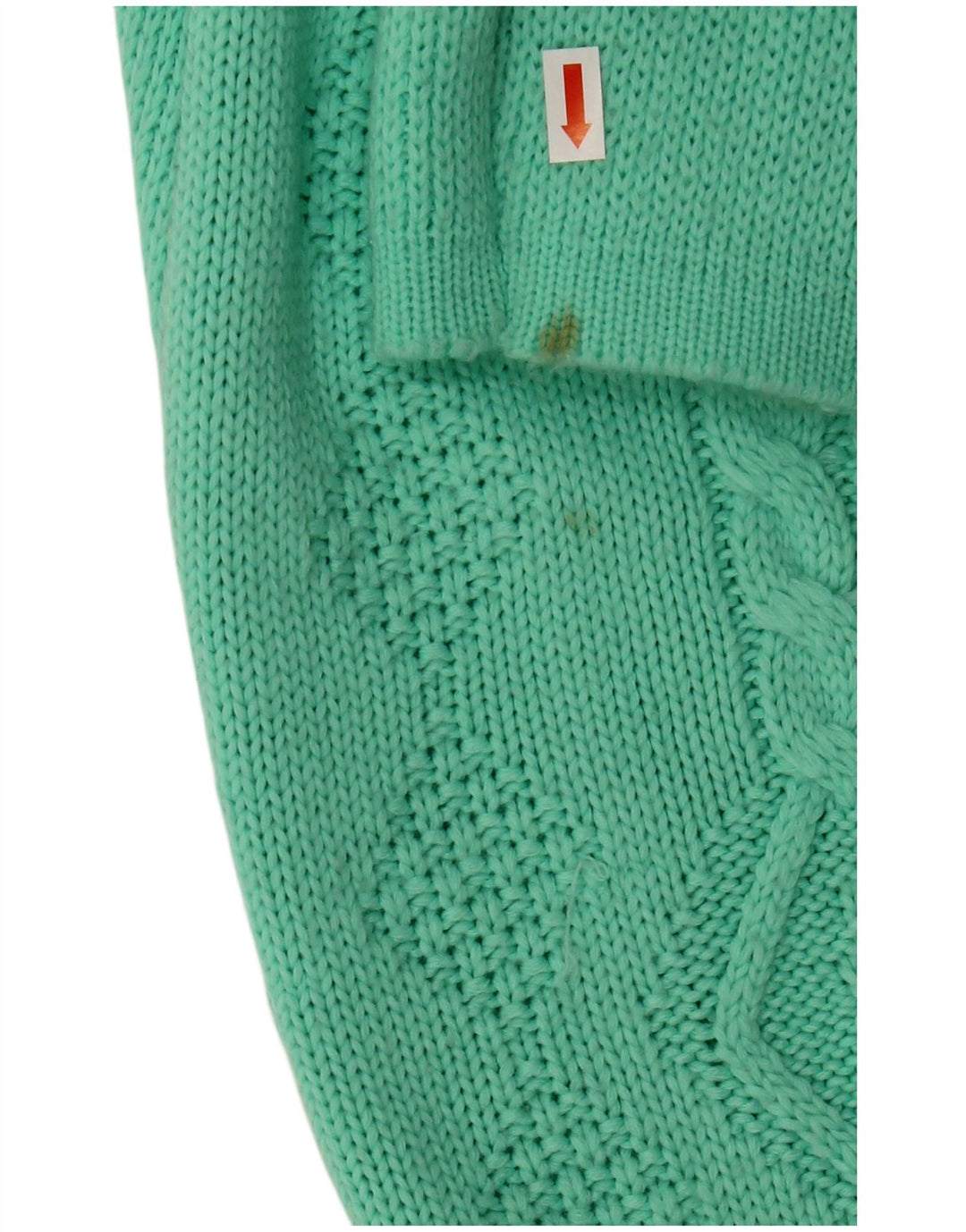 VINTAGE Womens V-Neck Jumper Sweater UK 18 XL Green Acrylic