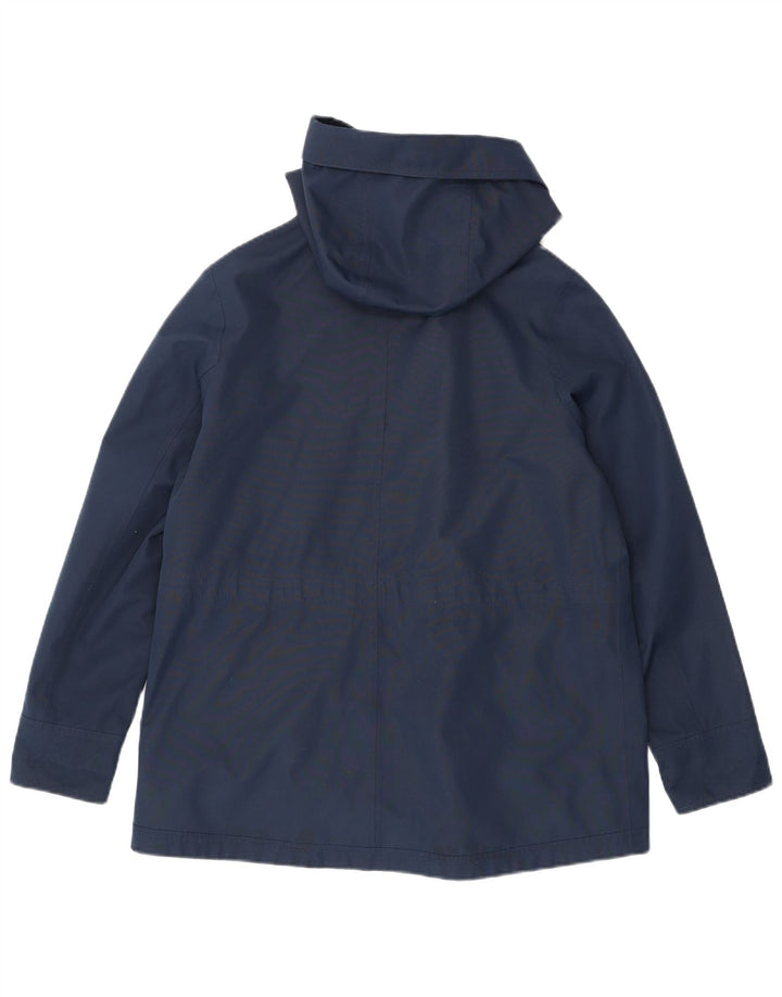Barbour Womens Hooded Utility Jacket UK 14 Large Navy Blue