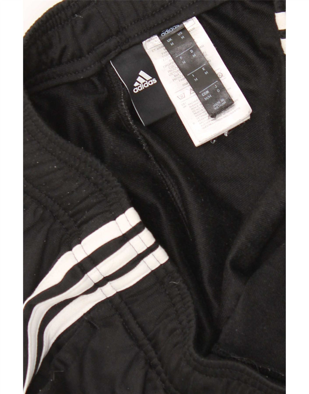 Adidas Mens Tracksuit Trousers Joggers Medium Black Polyester