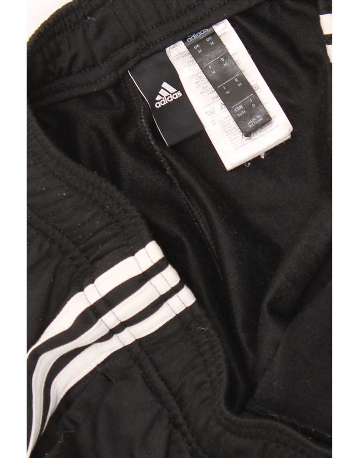 Adidas Mens Tracksuit Trousers Joggers Medium Black Polyester