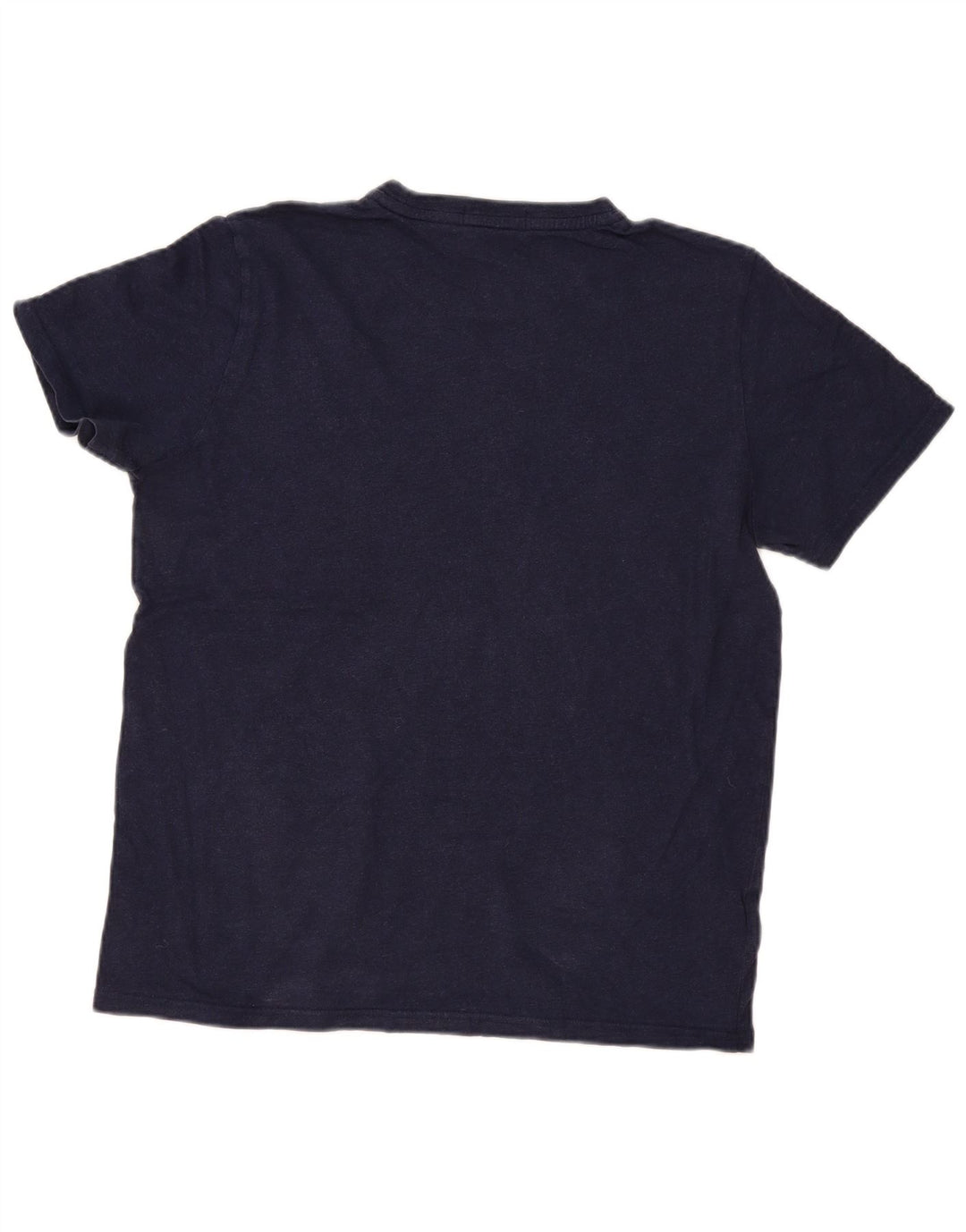Fred Perry Mens T-Shirt Top Large Navy Blue Cotton