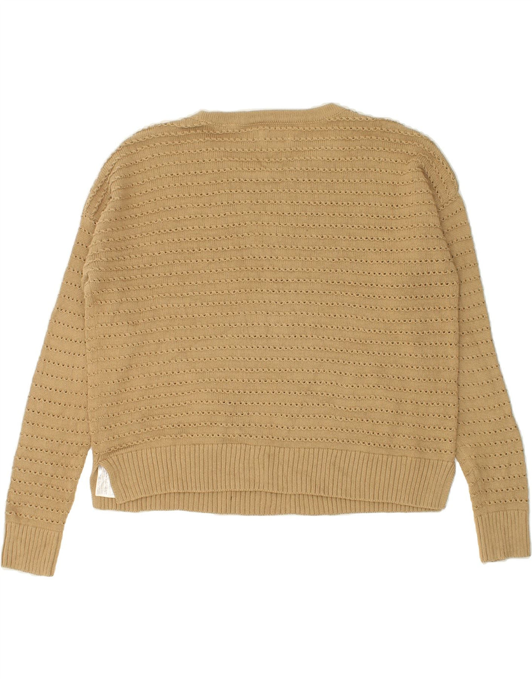 JACK WILLS Womens Oversized Boat Neck Jumper Sweater UK 10 Small Brown Vintage Jack Wills and Second-Hand Jack Wills from Messina Hembry 