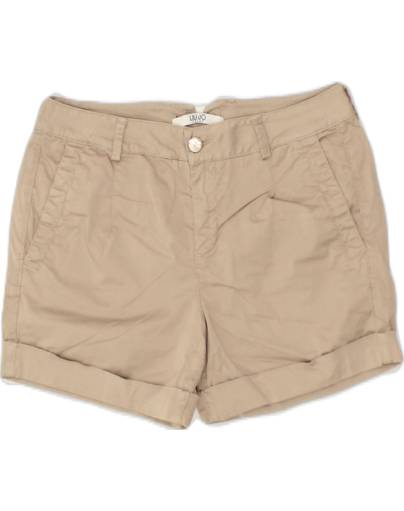 LIU JO Womens Chino Shorts W30 Medium  Beige | Vintage Liu Jo | Thrift | Second-Hand Liu Jo | Used Clothing | Messina Hembry 