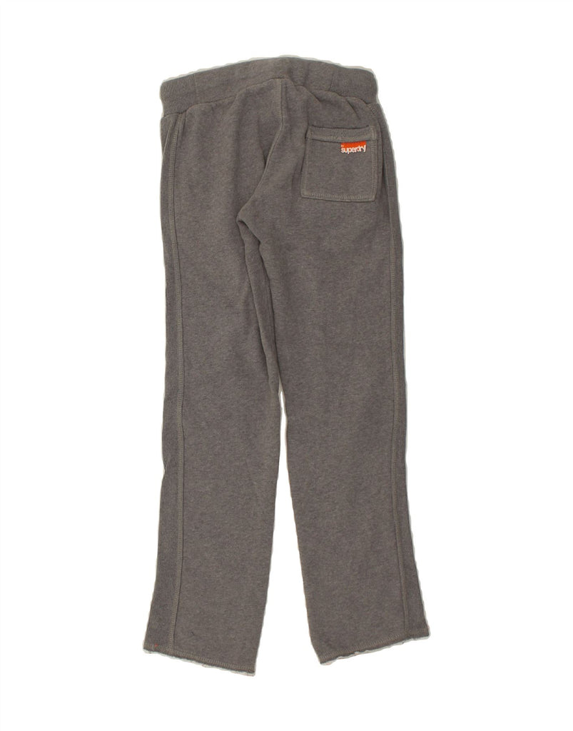 SUPERDRY Womens Graphic Tracksuit Trousers UK  6 XS Grey Cotton Vintage Superdry and Second-Hand Superdry from Messina Hembry 