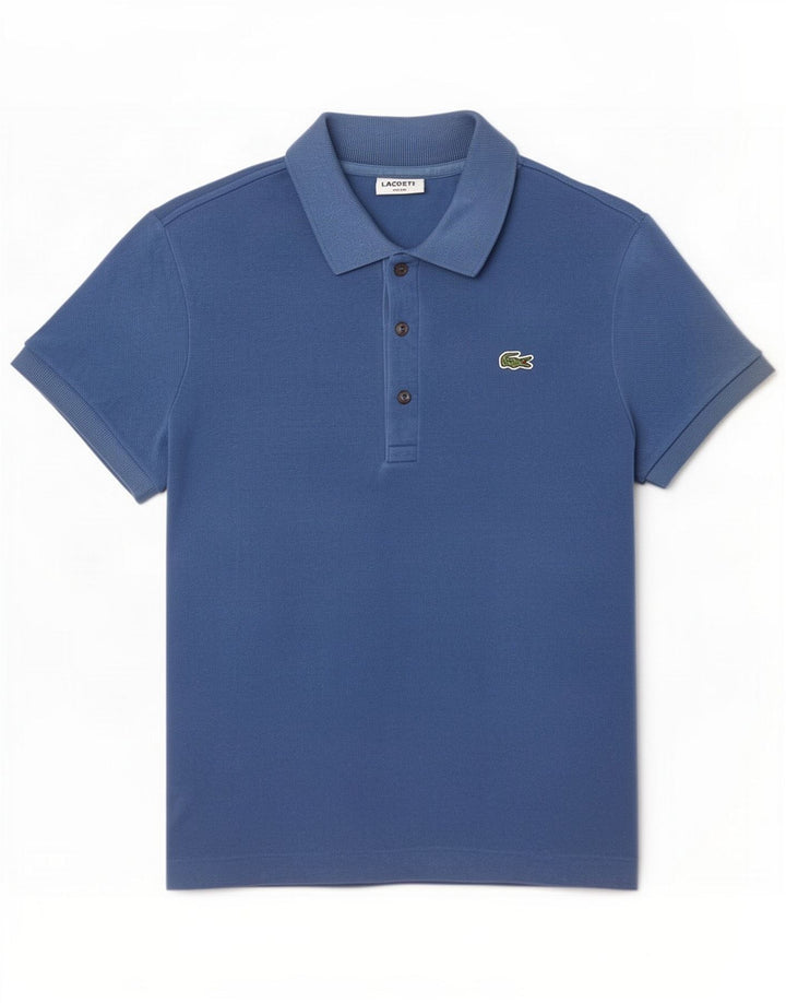Lacoste Mens Slim Fit Polo Shirt Size 4 Medium Blue