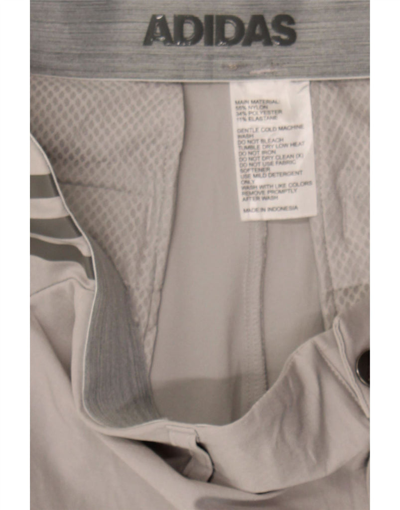 ADIDAS Womens Slim Chino Trousers W36 L30 Grey Nylon Vintage Adidas and Second-Hand Adidas from Messina Hembry 