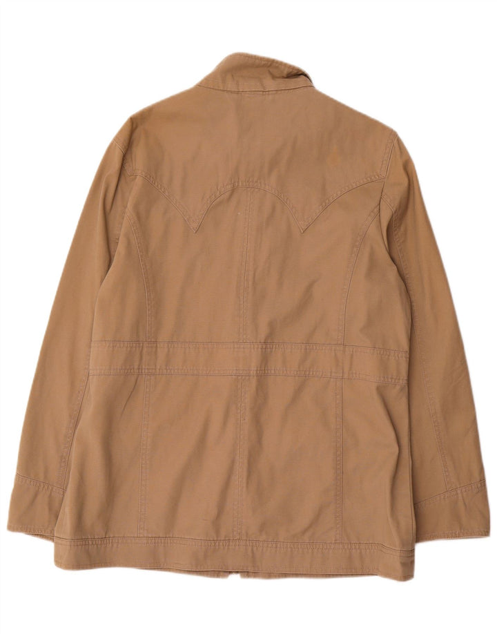 Paco Mens Utility Jacket UK 40 Large Brown Cotton