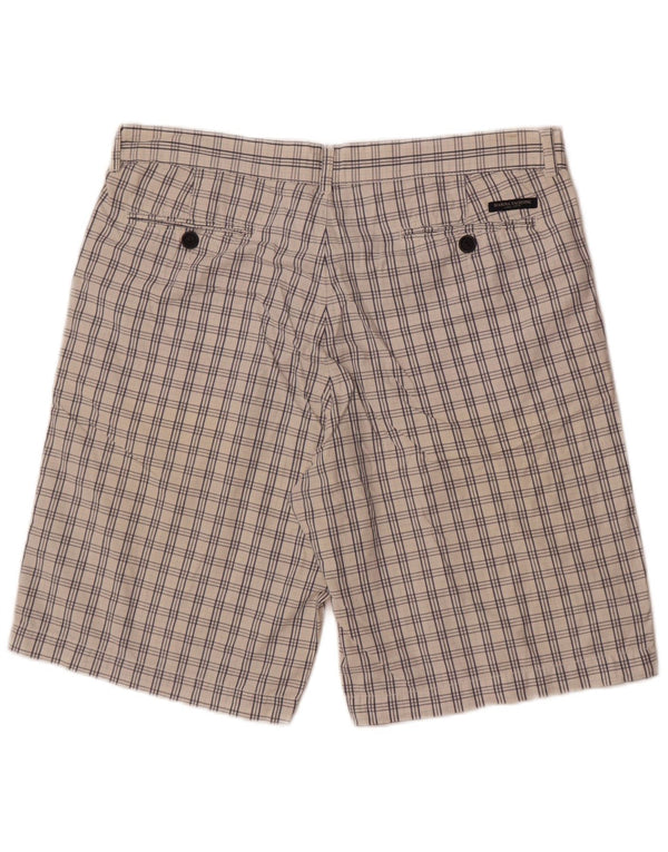 Marina Yachting Mens Chino Shorts IT 50 Large W36  White Check