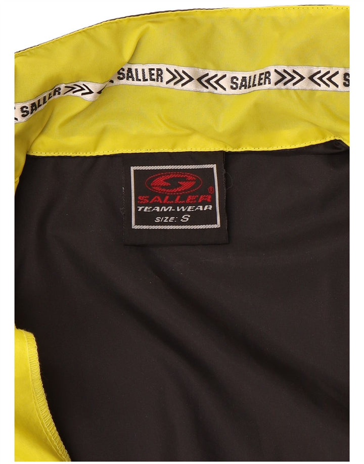 Saller Mens Graphic Rain Jacket UK 36 Small Yellow Colourblock Polyamide