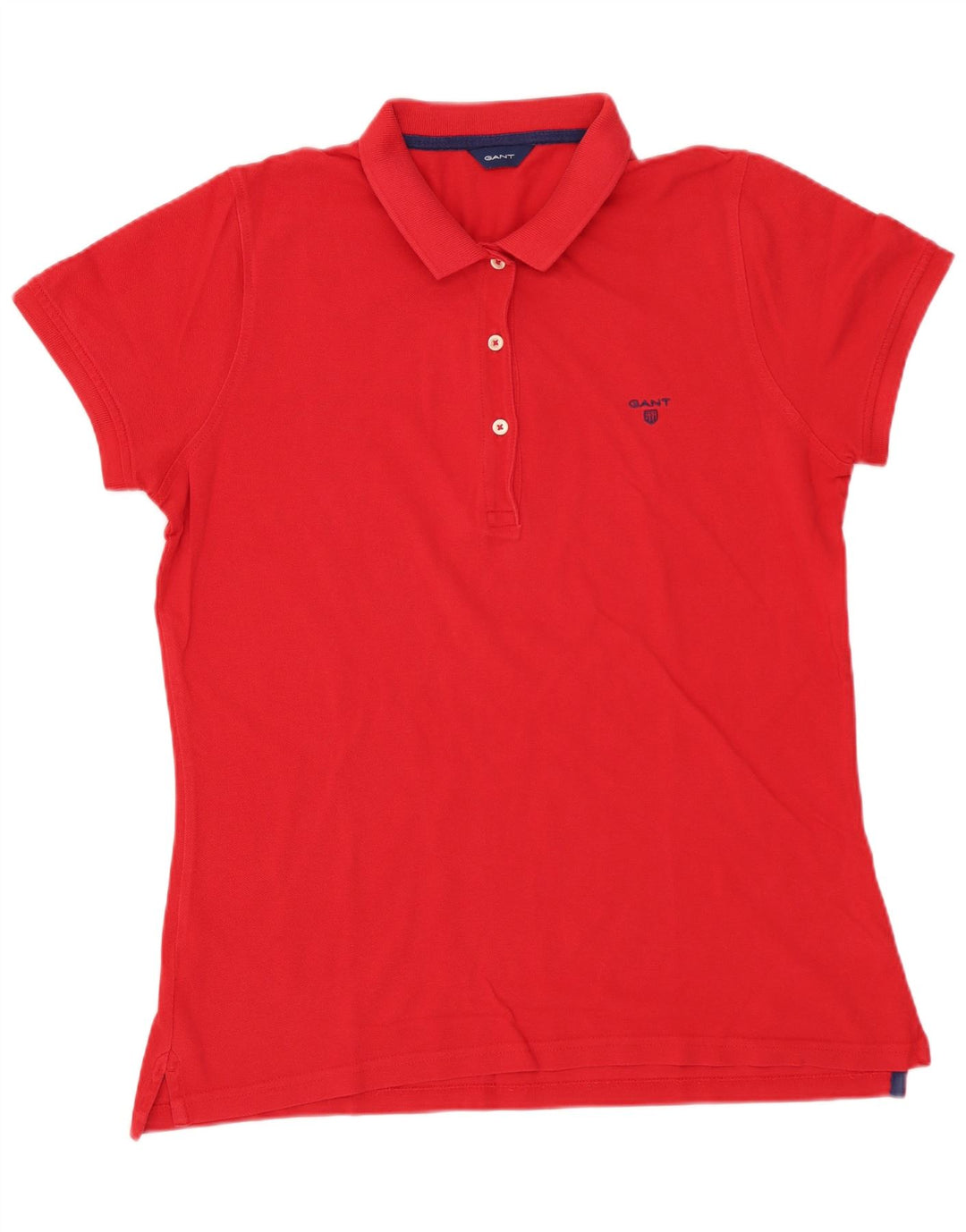 GANT Womens Polo Shirt UK 16 Large Red Cotton