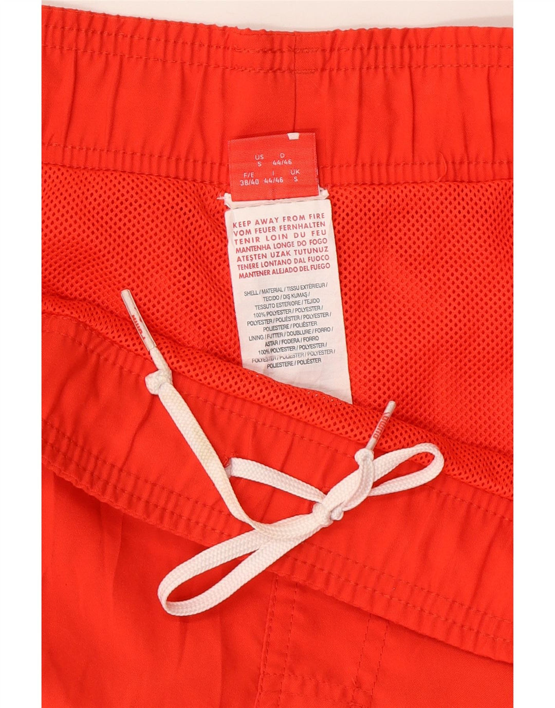 Puma Mens Swimming Shorts Small Red Polyester