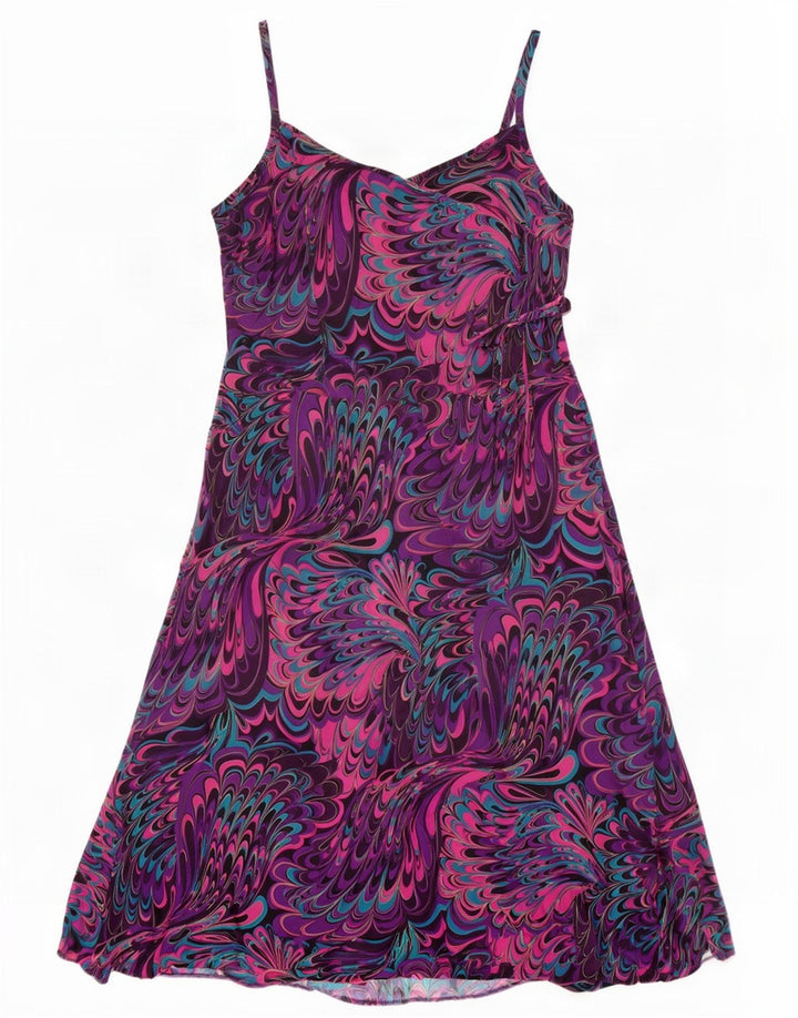 Joanna Hope Womens Abstract Pattern Slip Dress UK 16 Large Multicoloured