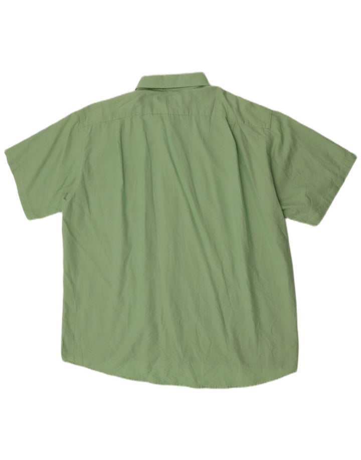 Lacoste Mens Short Sleeve Shirt Size 43 Large Green