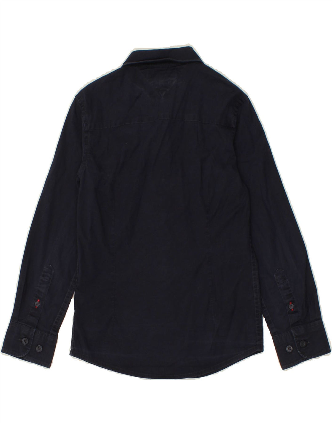 TOMMY HILFIGER Boys Shirt 6-7 Years Navy Blue Cotton Vintage Tommy Hilfiger and Second-Hand Tommy Hilfiger from Messina Hembry 