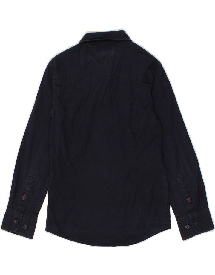 TOMMY HILFIGER Boys Shirt 6-7 Years Navy Blue Cotton Vintage Tommy Hilfiger and Second-Hand Tommy Hilfiger from Messina Hembry 