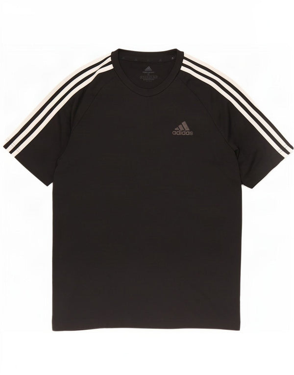 Adidas Mens Aeroready T-Shirt Top Small Black Polyester