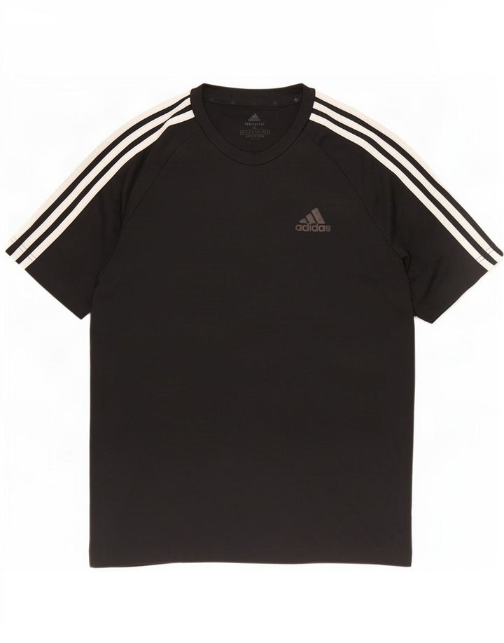 Adidas Mens Aeroready T-Shirt Top Small Black Polyester