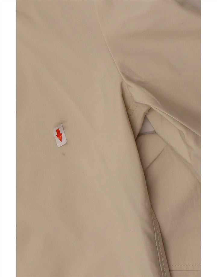 Trussardi Jeans Womens Bomber Jacket IT 44 Medium Beige Cotton