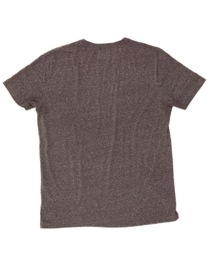 Marlboro Classics Mens Graphic T-Shirt Top XL Grey Flecked Polyester