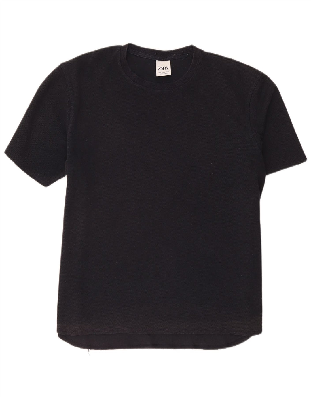 Zara Mens T-Shirt Top XL Navy Blue