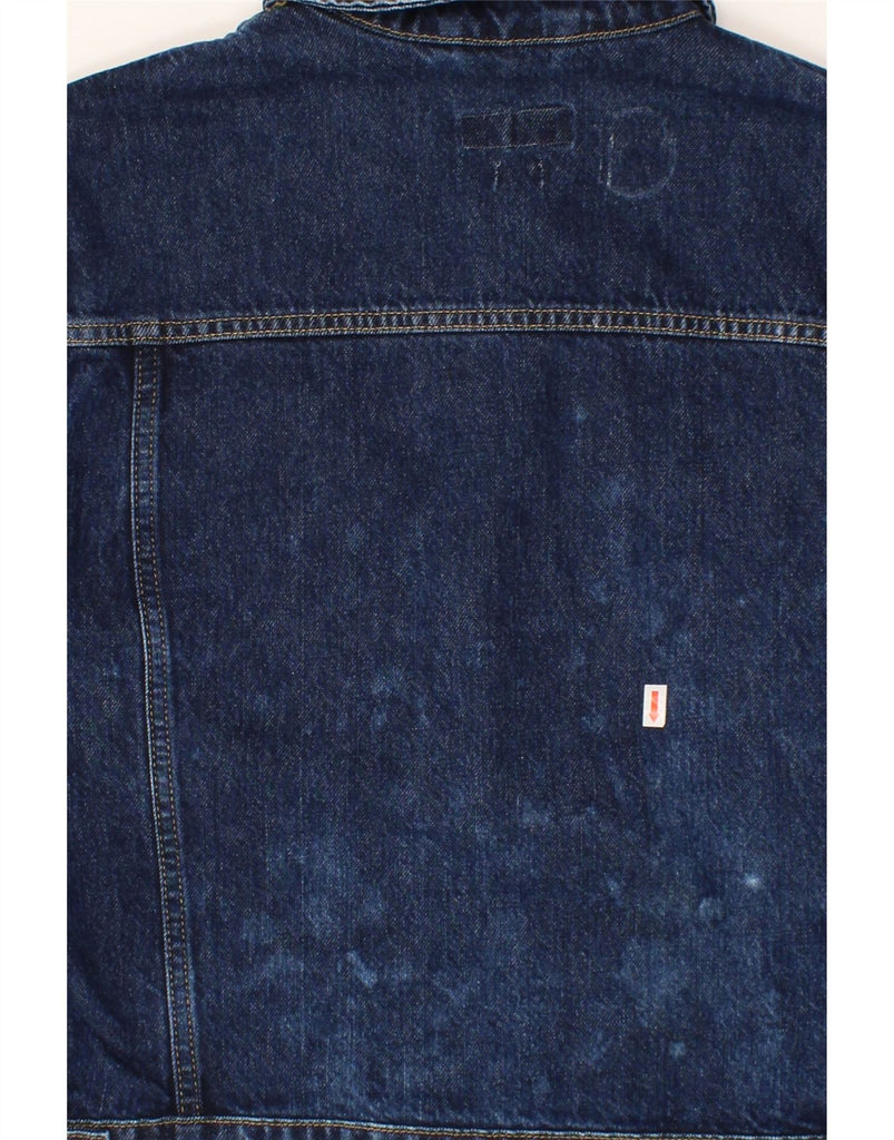MUSTANG Womens Denim Jacket UK 18 XL Navy Blue Cotton Vintage Mustang and Second-Hand Mustang from Messina Hembry 
