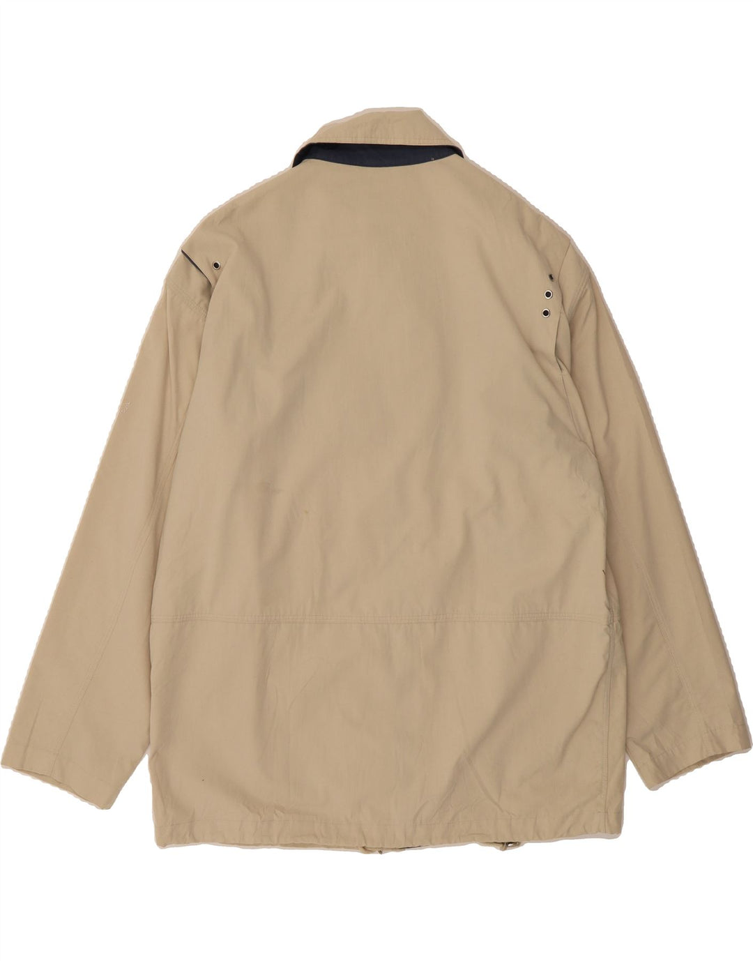 STORMY SEA Mens Utility Jacket UK 38  Medium Beige Polyester Vintage Stormy Sea and Second-Hand Stormy Sea from Messina Hembry 