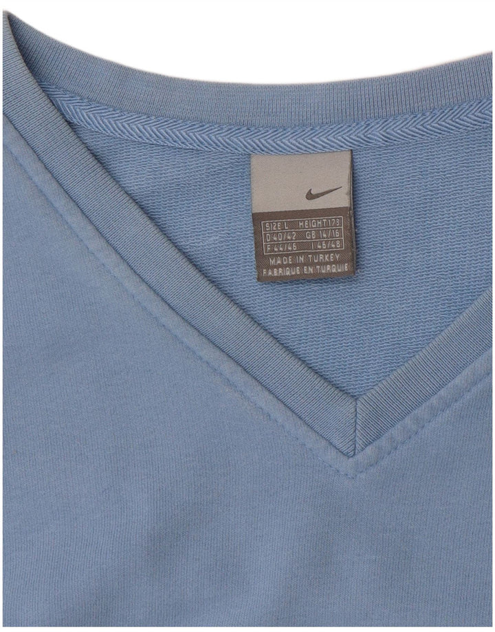 Nike Womens Sweatshirt Jumper UK 14/16 Large Blue