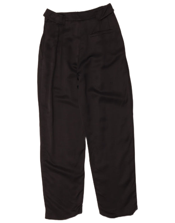 Whistles Womens High Waist Pegged Chino Trousers UK 10 Small W26 L27 Black