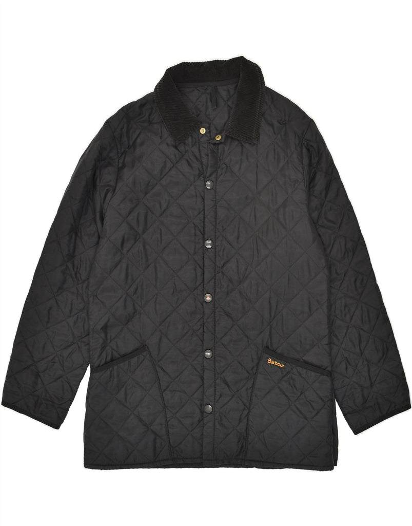 BARBOUR Mens Quilted Jacket UK 38 Medium Black | Vintage Barbour | Thrift | Second-Hand Barbour | Used Clothing | Messina Hembry 