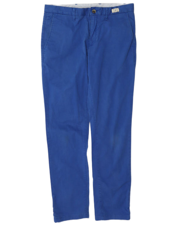 Tommy Hilfiger Mens Slim Chino Trousers W32 L32 Blue Cotton