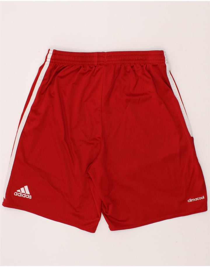 ADIDAS Boys Climacool Sport Shorts 11-12 Years Red Polyester Vintage Adidas and Second-Hand Adidas from Messina Hembry 