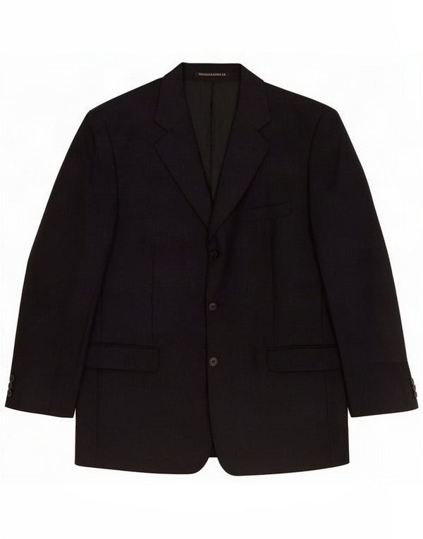 Marks & Spencer Mens St. Michael 3 Button Blazer Jacket UK 44 XL Black