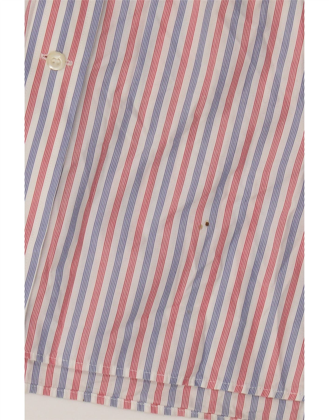 Boggi Mens Milano Shirt Large Red Striped Cotton