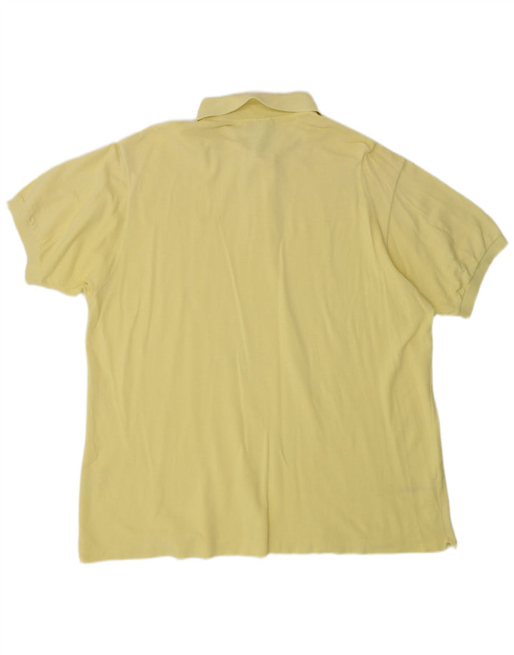 Lacoste Mens Polo Shirt Size 8 3XL Yellow Cotton