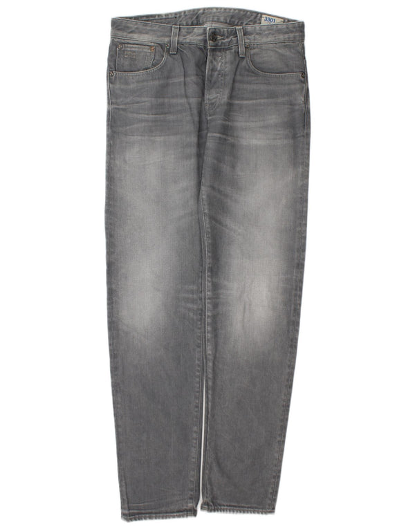 G-Star Mens Slim Jeans W32 L34 Grey Cotton