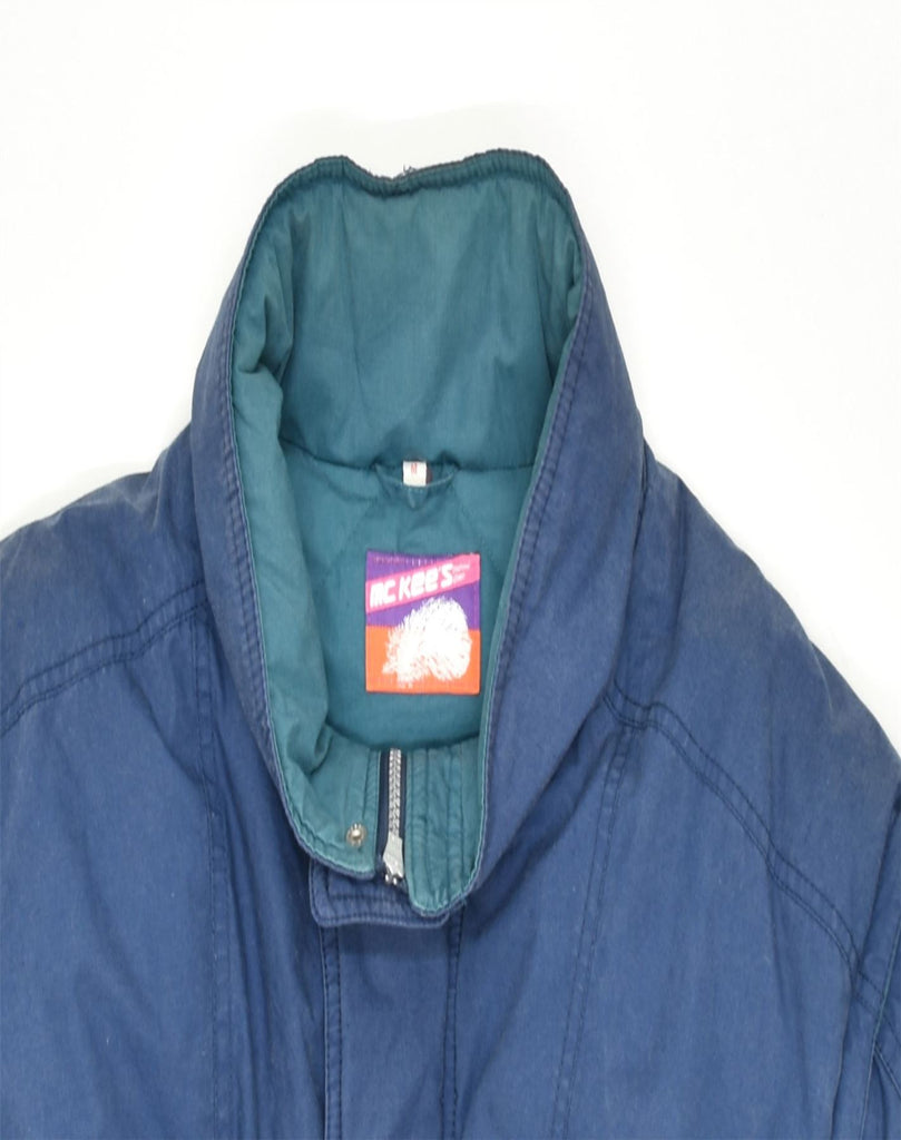 MC KEE'S Mens Padded Jacket UK 38 Medium Blue Polyester | Vintage | Thrift | Second-Hand | Used Clothing | Messina Hembry 