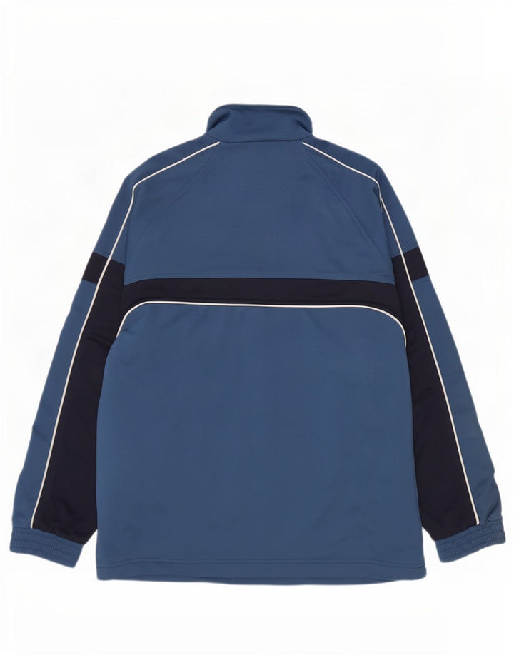 Lotto Mens Tracksuit Top Jacket Large Navy Blue Colourblock Polyester