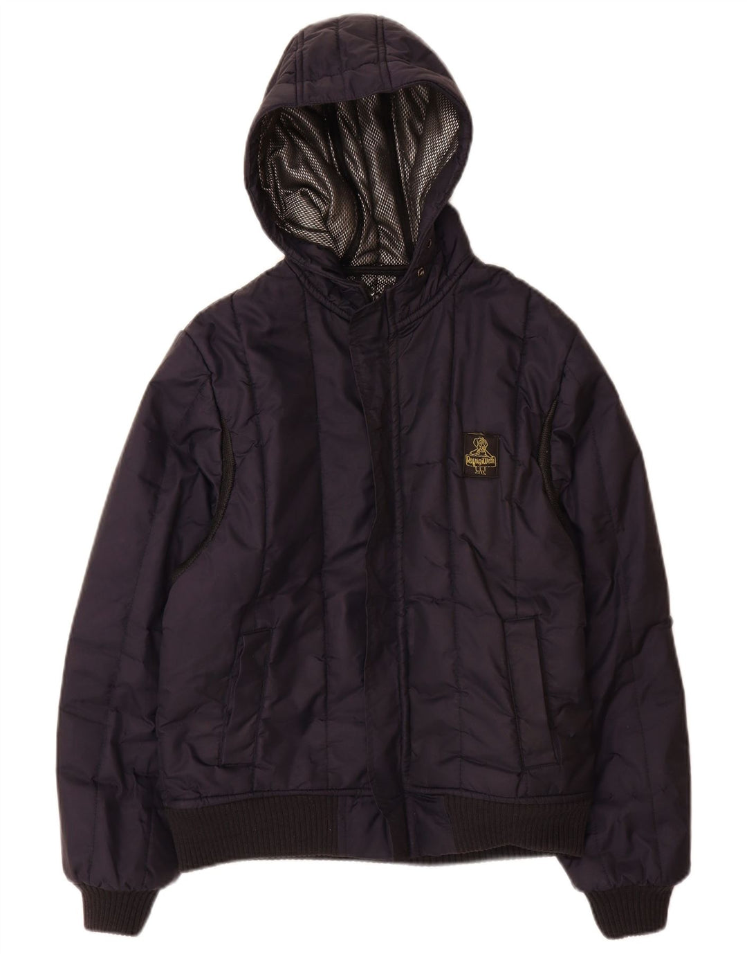 Refrigiwear Boys Hooded Padded Jacket 13-14 Years Large Navy Blue Polyamide