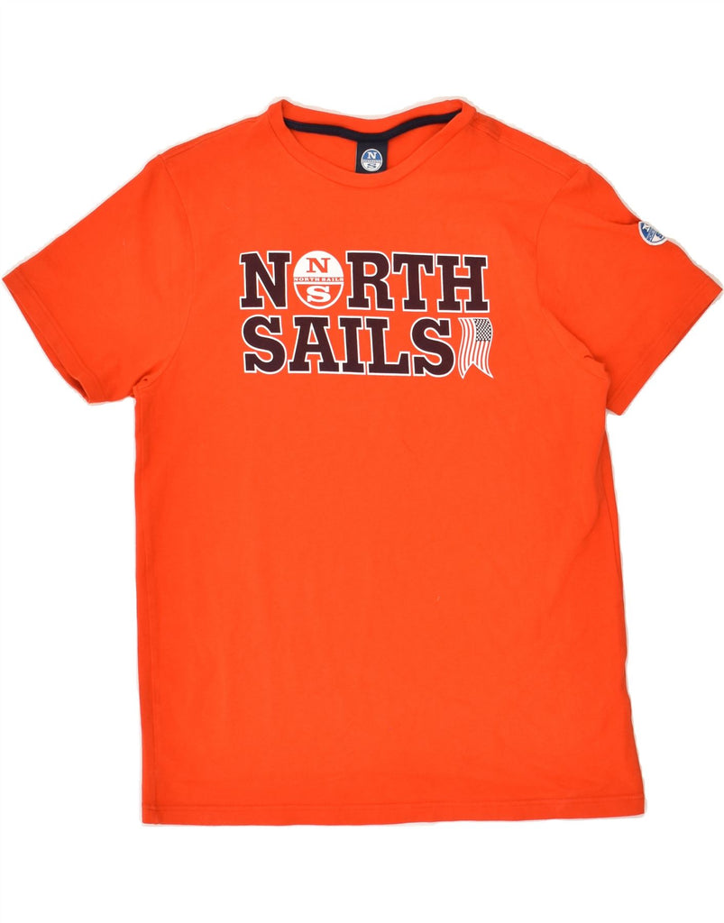 NORTH SAILS Mens Graphic T-Shirt Top Small Orange | Vintage North Sails | Thrift | Second-Hand North Sails | Used Clothing | Messina Hembry 